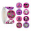 Halloween Sticker Set Pumpkin Spider Witch Hat 500pcs 1