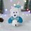 Christmas Snowman Snow Globe with Lights and Glitter 1