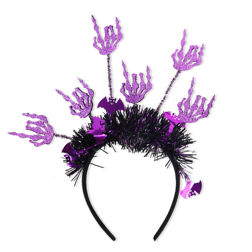 Halloween Pumpkin Spider Ghost Headband Radial Design