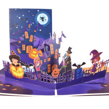 3D Halloween Greeting Card with Envelope