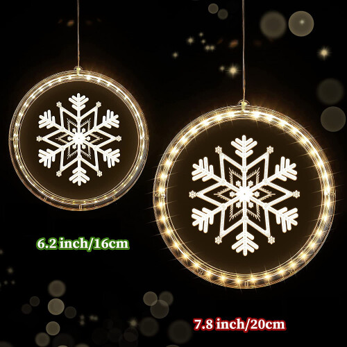 Christmas Window LED Suction Cup Lamp for Curtains 2