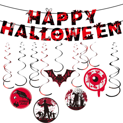Halloween Party Decorations 3D Bat Garland Banner
