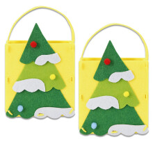 Christmas felt gift bags for biscuits and candy, 12 pcs