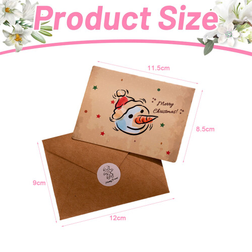 Vintage Christmas Bronzing Card with Envelope 1