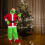 Grinch Costume with Green Fur Mask 2