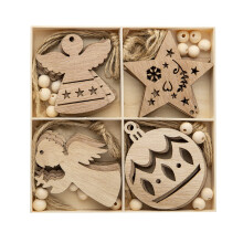 Clear Christmas Ball Ornaments Plastic 9 Pcs
