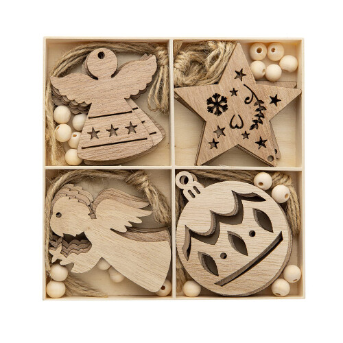 Clear Christmas Ball Ornaments Plastic 9 Pcs