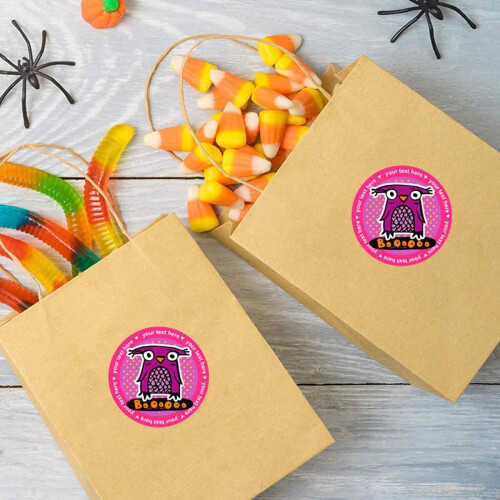 Halloween Sticker Set Pumpkin Spider Witch Hat 500pcs 1