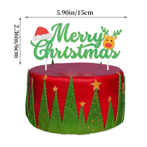 Christmas Cupcake Toppers Cartoon Set 2 1
