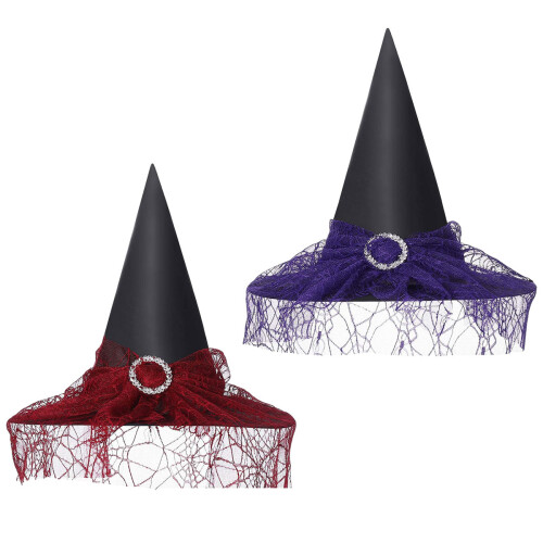 Halloween Witch Wizard Hat Cosplay Costume 2 pcs