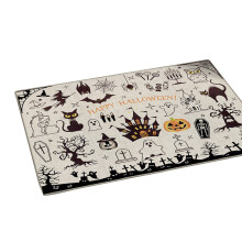 Halloween Welcome Mat Rubber Backing 18x28 Inch