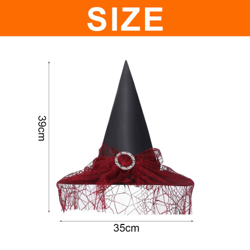 Halloween Witch Wizard Hat Cosplay Costume 2 pcs 1