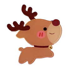 Christmas Brooches for Girls Featuring Trees and Santa
