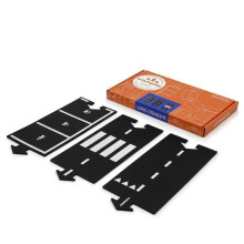 Flexibele circuit voor auto's - Waytoplay uitbreidingspakket Lange Rechte Stukken - 6 segmenten - Zacht rubber - Binnen/Buiten