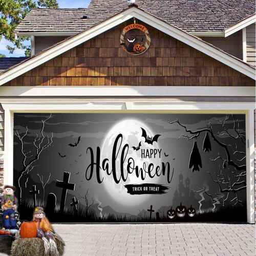 Halloween Garage Door Banner Decoration 1