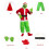 Grinch Costume with Green Fur Mask 4