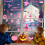 Halloween Window Stickers Pink Ghost Pumpkin Bat 5