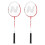 Ensemble de badminton avec raquettes en aluminium et housse 8