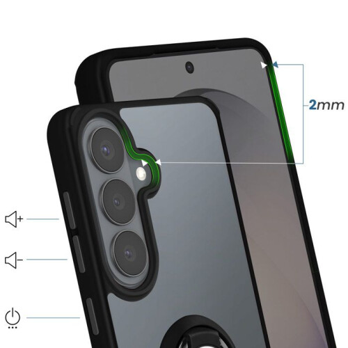 Avizar Case for Galaxy S26 Rigid Protection with 360 Rotating Ring 2
