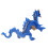 Chinesische Drachenfigur Blau Heimdeko 3+ 5