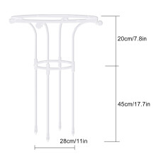 Rankgerüst Schirmform 65cm Weiß für Ranken