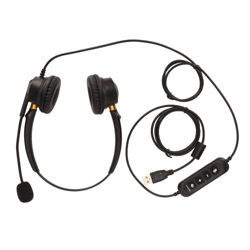 Binaurales USB Headset ENC H600D Büro 1