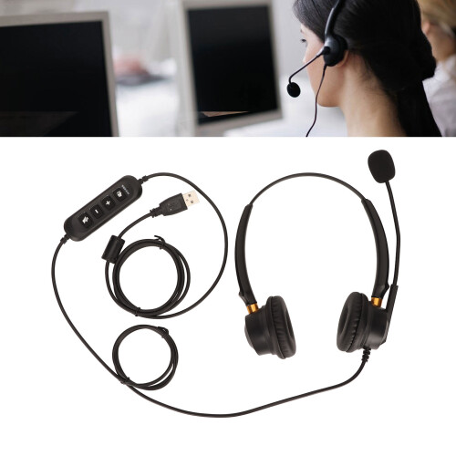 USB PC Headset mit Mikrofonstummschaltung 1