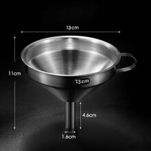 (13cm)Entonnoir à huile grande capacité en acier inoxydable avec filtre pour cuisine et utilisation domestique bar