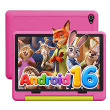 Laptok Android 16 Kids Tablet 10 Inch, Tablet for Kids with 64GB+1TB Expand, GMS Certified, 6000mAh, Face ID & Fast Charging, 5MP+8MP, WiFi 6, BT