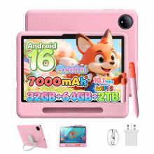 Luzglo P10 Kids tablet 3-7 Years Old, Android 16 Tablet, 10 Inch Tablets, Gemini AI, 90Hz, 32GB RAM+64GB ROM, 7000mAh/5G WiFi/Face ID, Tablet kids wit