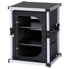 ISABELLA SINGLE CUPBOARD FOLDING 3 SHELF STORAGE CAMPING CARAVAN ACCESSORY