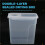 3D Printer PLA Filament Drying Box 1KG Material Tray Double Layer Sealing 4L Moisture Proof Storage Container White 3