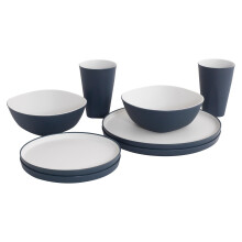 OUTWELL GALA TABLEWARE SET NAVY CAMPING CARAVAN 2 PERSON DINNER SET ACCESSORY