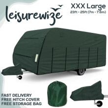 LEISUREWIZE CARAVAN COVER 4 PLY BREATHABLE WATER UV RESISTANT XXXL 23FT-25FT