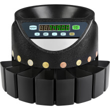SucceBuy muntsorteerteller, 300 munten/min, LED-display, voor bank en winkel