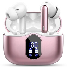 Wireless Earbuds,Bluetooth 5.4 Headphones In Ear with 4 ENC Noise Cancelling Mic,LED Display 2026 Bluetooth Earbuds Mini Deep Bass Stereo Sound,36H Pl