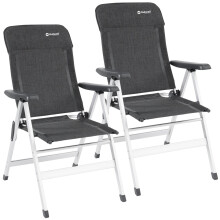 2x OUTWELL ONTARIO RECLINING CHAIRs LIGHTWEIGHT GARDEN BBQ FOLDING CAMPING SEAT