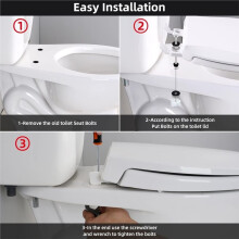 Universal Toilet Bolts Kit for /American Standard/TOTO/Glacier Bay, Stainless Steel Toilet Screws Kits