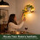 Floating Plant Shelf With Led Light Contemporary Wall Mount For Decor Indoor 7