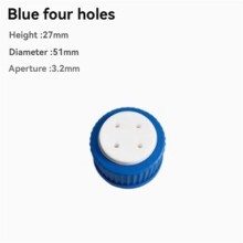 Tappo di Sicurezza GL45 per Bottiglie di Vetro, Set Completo di 2 Pezzi A 4 Vie.