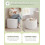 Bonlife Extra Large Round Ottoman with Storage, Folding Boucle Stool, 56cm 4