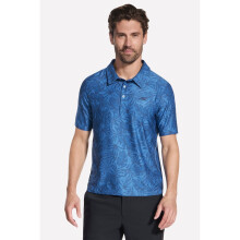 (, ) Skechers GO DRI All Day Printed Polyester Men's White Polo Shirt