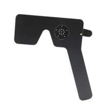 Professioneller Ophthalmologischer Lorgnette 17 Pinhole Schwarzer Kunststoff Vision Test Augen Verschluss