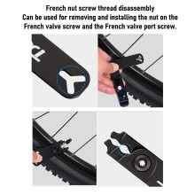 5-in-1 Kettengliedzange Fahrrad Schwarz