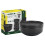 7PC BRUNNER MELAMINE PLATE SET FOR TWO BLACK STACKABLE DISHWASHER SAFE 4