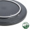 7PC BRUNNER MELAMINE PLATE SET FOR TWO BLACK STACKABLE DISHWASHER SAFE 6