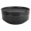 7PC BRUNNER MELAMINE PLATE SET FOR TWO BLACK STACKABLE DISHWASHER SAFE 7