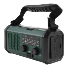 Solar Power Emergency Hand Crank Radio AM FM NOAA Weather Radio, SOS, 3 Modes LED Torch,Reading Lamp