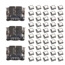 60Pcs Micro-USB Type B Female 5 Pin SMT Placement SMD DIP Socket Connector