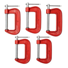 5-Pack of 4-Inch Woodworking Clamps-Multi-Size Clamp Set for Woodworking and Furniture Repair